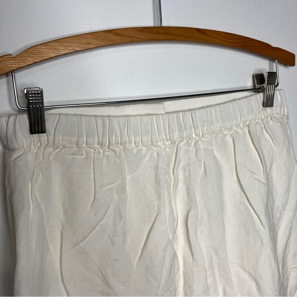 NWT Loft ivory button front skirt linen blend size small - Picture 3 of 9